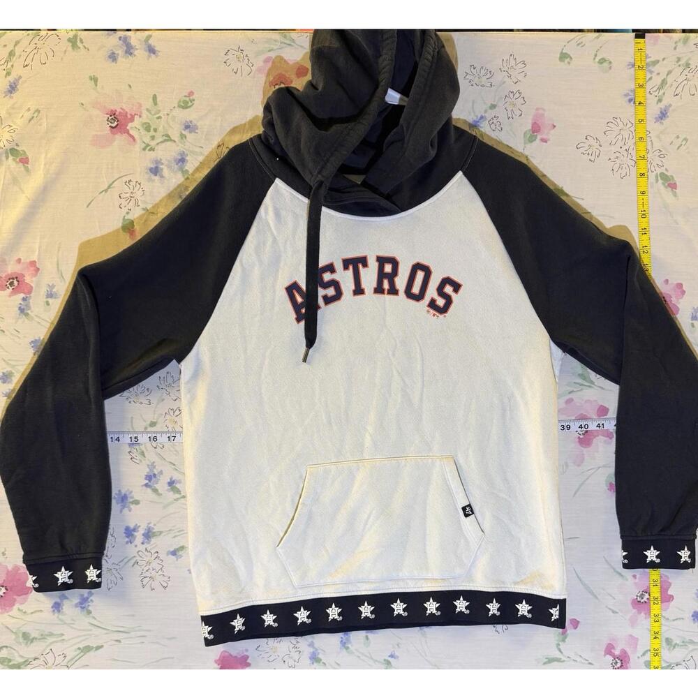 Houston Astros '47 Brand Hoodie Sweatshirt XL Black White MLB Pullover